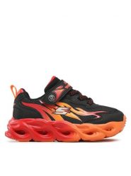 Skechers Sneakersy Heat Flux 400103L/BKRD Czarny. Czarne buty sportowe chłopięce Skechers, bez wzorów, z meshu, bez zapięcia. Za 239.99 zł.