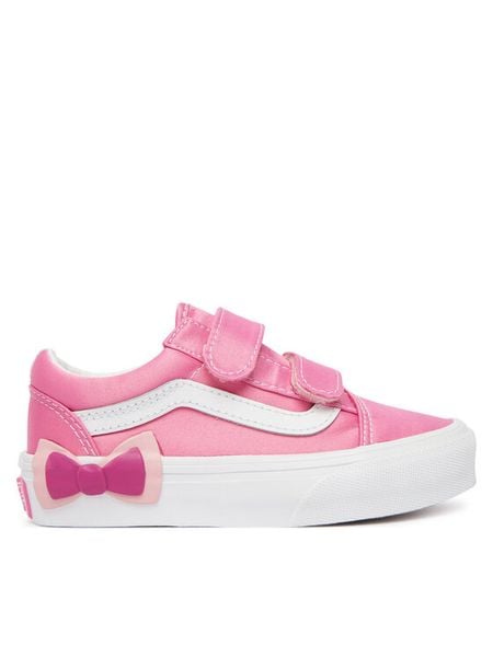 Vans Tenisówki Old Skool V Bow VN000EDCFRQ1 Różowy. Czerwone buty sportowe dziewczęce Vans, bez wzorów, z materiału, bez zapięcia, tenisowe. Za 185.99 zł.