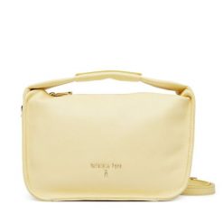 Torebka Patrizia Pepe. Żółte torebki do ręki damskie Patrizia Pepe, bez wzorów, klasyczne, bez dodatków. Za 1,039.00 zł.