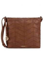 Lasocki Torebka C-LSK-K-019-06 Brązowy. Brązowe listonoszki damskie Lasocki, bez wzorów, z materiału, bez dodatków. Za 179.99 zł.