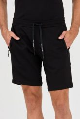 ARMANI EXCHANGE Czarne shorty Bermudy. Czarne szorty męskie Armani Exchange, l, bez wzorów. W wyprzedaży za 295.99 zł.