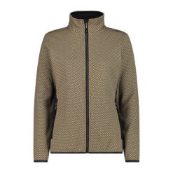 Bluza damska turystyczna CMP 34H2886. Brązowe bluzy sportowe damskie CMP, bez wzorów, z materiału, z kapturem, trekkingowe. Za 256.85 zł.
