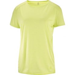Koszulka turystyczna damska Outline summer. Żółte koszulki sportowe damskie Salomon, xs, bez wzorów, z materiału, bez kołnierzyka, bez ramiączek, trekkingowe. Za 179.99 zł.