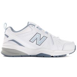 Buty sportowe New Balance WX608EN5 białe. Białe obuwie sportowe damskie bez wzorów, z materiału. Za 611.45 zł.