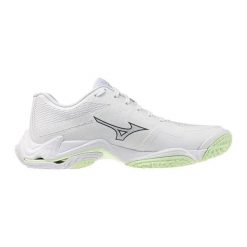 Damskie buty halowe Mizuno Wave Lightning Elite. Białe obuwie sportowe damskie Mizuno, bez wzorów, na fitness i siłownię, mizuno wave. Za 677.00 zł.