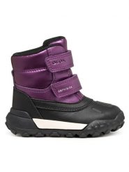 Geox Śniegowce B Trekkyup B Ab B566MC 0NFLV C7016 M Bordowy. Czerwone buty zimowe dziewczęce Geox, ze skóry, bez zapięcia. Za 219.99 zł.
