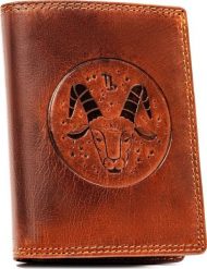 Peterson Duży, skórzany portfel męski z wytłoczonym znakiem zodiaku - Peterson NoSize. Portfele męskie Peterson, bez wzorów. Za 107.23 zł.