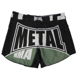 Szorty Metal Boxe. Czarne krótkie spodenki sportowe męskie METAL BOXE, bez wzorów. Za 256.00 zł.