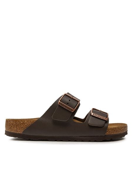 Birkenstock Klapki Arizona 051101 Brązowy. Brązowe klapki męskie Birkenstock, ze skóry. Za 359.99 zł.