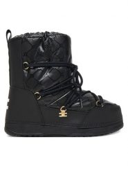 Elisabetta Franchi Śniegowce Snow Boot F4A6-E0457-1860930 D Czarny. Czarne buty zimowe dziewczęce Elisabetta Franchi, z materiału, bez zapięcia. Za 1,059.00 zł.