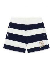 Guess Szorty sportowe K6GD04 KBOR4 Granatowy Regular Fit. Niebieskie spodenki dla dziewczynek Guess, z aplikacjami, z bawełny, sportowe. Za 134.99 zł.