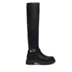 Kozaki Patrizia Pepe. Czarne buty zimowe dziewczęce Patrizia Pepe, bez wzorów, bez zapięcia. Za 779.99 zł.