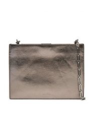 Calvin Klein Torebka Ck Night Square Crossbody_Shiny K60K612793 Srebrny. Szare torebki do ręki damskie Calvin Klein, bez wzorów, ze skóry, wizytowe, bez dodatków. Za 309.99 zł.
