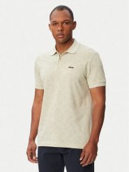 BOSS Polo Swing 50564801 Beżowy jasny Regular Fit. Brązowe koszulki polo męskie Boss, m, bez wzorów, z bawełny, bez ramiączek. Za 549.99 zł.
