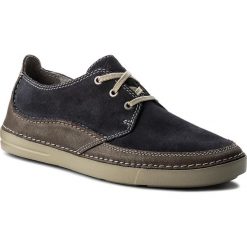 Półbuty CLARKS - Gosler Edge 261325747 Blue Suede. Niebieskie półbuty na co dzień męskie Clarks, z materiału. W wyprzedaży za 179.00 zł.
