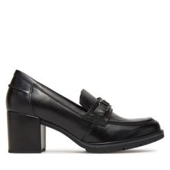 Półbuty Lasocki. Czarne półbuty damskie Lasocki, bez wzorów, bez obcasa, na obcasie, bez zapięcia. Za 239.99 zł.