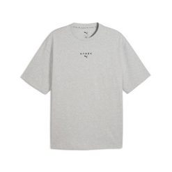 Męska koszulka PUMA x HYROX Lifestyle PUMA Light Gray Heather. Szare buty sportowe męskie Puma, bez zapięcia, na fitness i siłownię. Za 179.00 zł.