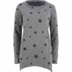 Bluza w gwiazdy bonprix szary melanż. Bluzy damskie bonprix. Za 74.99 zł.