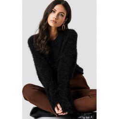 NA-KD Puchaty sweter z szerokim rękawem - Black. Swetry damskie marki NA-KD. Za 141.95 zł.