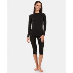 Damska bezszwowa bielizna termoaktywna Kilpi CAROL-W. Czarna bielizna termoaktywna damska Kilpi, bez wzorów, bez ramiączek. Za 179.35 zł.