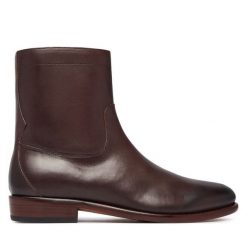 Botki Polo Ralph Lauren. Brązowe botki męskie Polo Ralph Lauren, bez wzorów, bez zapięcia. Za 1,299.00 zł.