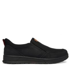 Półbuty Bugatti. Czarne półbuty na co dzień męskie Bugatti, bez zapięcia. Za 289.99 zł.