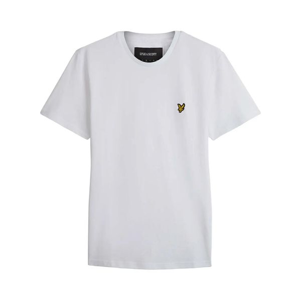 Koszulka Lyle & Scott T Plain. Białe koszulki sportowe męskie LYLE AND SCOTT, m, bez wzorów, z bawełny, bez kołnierzyka, bez ramiączek, na fitness i siłownię. Za 140.00 zł.