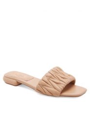 Badura Klapki FELICIE-V1328L-36-1 Beżowy. Brązowe klapki damskie Badura, bez wzorów, ze skóry, bez obcasa. Za 219.99 zł.