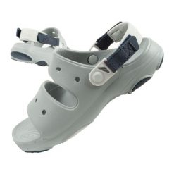 Sandały chodaki męskie Crocs Classic All Terain. Szare sandały męskie Crocs, z materiału, bez zapięcia. Za 139.00 zł.