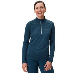Lekka koszulka damska VAUDE Larice Ii'. Niebieskie koszulki sportowe damskie Vaude, bez wzorów, bez kołnierzyka, bez ramiączek. Za 254.35 zł.