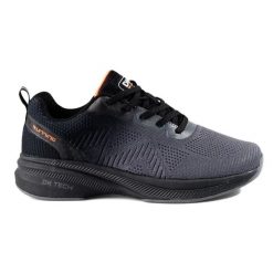 Sportowe buty damskie czarno-szare DK czarne. Czarne obuwie sportowe damskie bez wzorów. Za 206.95 zł.
