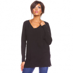 Sweter "Salsa" w kolorze czarnym. Czarne swetry damskie So Cachemire, z kaszmiru. W wyprzedaży za 173.95 zł.