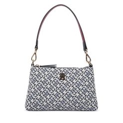 Torebka Tommy Hilfiger. Niebieskie torebki do ręki damskie Tommy Hilfiger, bez wzorów, klasyczne, bez dodatków. Za 489.99 zł.