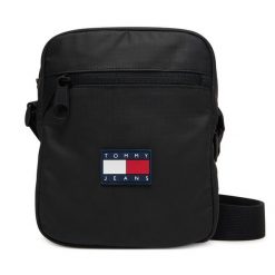 Saszetka Tommy Jeans. Czarne saszetki męskie Tommy Jeans, z jeansu, młodzieżowe, małe. Za 289.99 zł.