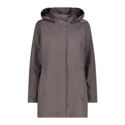 Damska kurtka wodoodporna CMP. Brązowe kurtki sportowe damskie CMP, xl, bez wzorów, bez kaptura, trekkingowe. Za 349.40 zł.