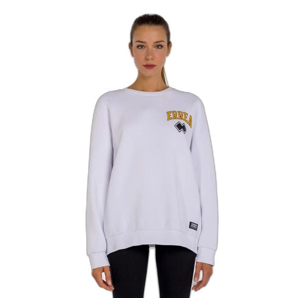 Bluza z okrągłym dekoltem Errea Graphic 51. Białe bluzy męskie ERREA, m, bez wzorów, z bawełny, bez kaptura, na fitness i siłownię. Za 149.00 zł.