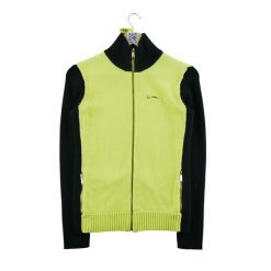 Damski żółty sweter na zamek całkowity. Żółte swetry damskie Ralph Lauren, l, bez wzorów, z materiału, eleganckie, bez kołnierzyka, bez ramiączek, bez kaptura. Za 102.20 zł.