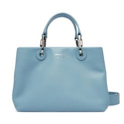 Torebka Emporio Armani. Niebieskie torebki do ręki damskie Emporio Armani, bez wzorów, klasyczne, bez dodatków. Za 1,761.99 zł.