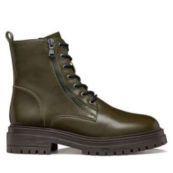 Trapery Geox. Zielone śniegowce i trapery damskie Geox. Za 589.99 zł.