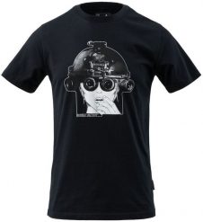 Helikon-Tex T-shirt DA ART NVG - Cotton - Black. Czarne t-shirty męskie HELIKON-TEX, m, bez wzorów, bez kołnierzyka. Za 119.53 zł.