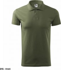 MALFINI Single J. 202 - ADLER - Koszulka polo męska, 180 g/m, - KHAKI - rozmiar M. Brązowe koszulki polo męskie Malfini, m, bez wzorów, bez ramiączek. Za 39.30 zł.