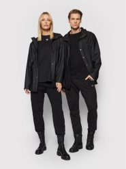 Rains Kurtka przeciwdeszczowa Unisex 12010 Czarny Regular Fit. Czarne kurtki damskie Rains, xl, bez wzorów, z syntetyku, bez kaptura. Za 193.00 zł.