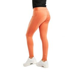 Dziewczęce legginsy jeździeckie z pełną przyczepnością Montar MoWinnie. Brązowe legginsy dla dziewczynek MONTAR, bez wzorów. Za 326.50 zł.