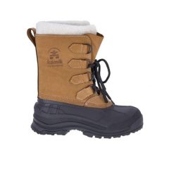 Botki zimowe Alborg Kamik. Brązowe botki męskie Kamik, na zimę, bez wzorów, z gumy, eleganckie, bez zapięcia. Za 515.00 zł.
