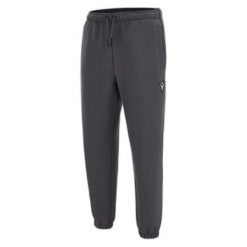 Luźne, elastyczne spodnie dresowe Macron Athleisure FCC Juneau. Szare spodnie sportowe męskie Macron, m, bez wzorów, z dresówki, na fitness i siłownię. Za 294.40 zł.