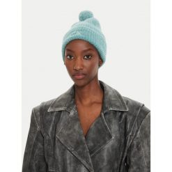 Czapka Calvin Klein. Niebieskie czapki i kapelusze damskie Calvin Klein, na zimę, bez wzorów. Za 249.99 zł.