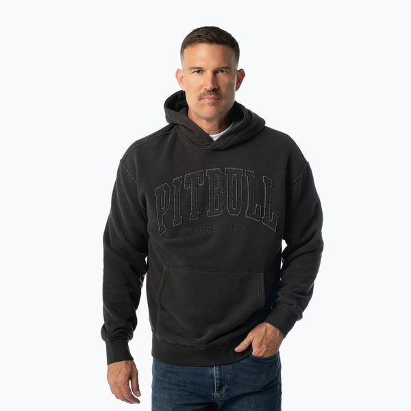 Bluza męska Pitbull Orlando Hooded. Szare bluzy męskie PITBULL, m, bez wzorów, z bawełny, bez kaptura, na fitness i siłownię. Za 229.99 zł.