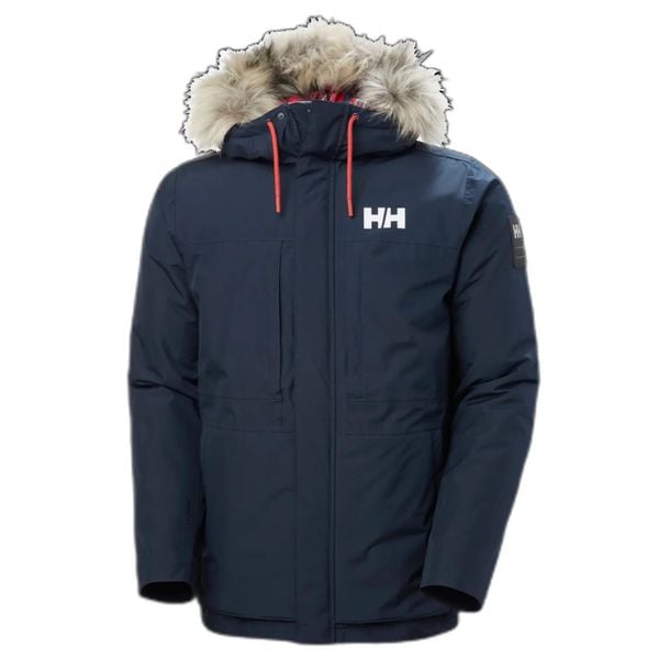 Kurtka narciarska Helly Hansen Coastal 3.0. Niebieskie kurtki męskie Helly Hansen, m, bez wzorów, z futra, z kapturem. Za 1,100.50 zł.