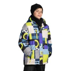 Kurtka narciarska dla dzieci snowboard ThermoTEX Lemon Explore ZL4. Buty zimowe chłopięce LEMON explore, na zimę, bez wzorów, z poliesteru, sportowe, z kapturem. Za 379.90 zł.