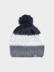 4F Czapka zimowa z pomponem męska - multikolor L. Czapki i kapelusze męskie 4f, na zimę, bez wzorów, z materiału, sportowe. W wyprzedaży za 39.99 zł.